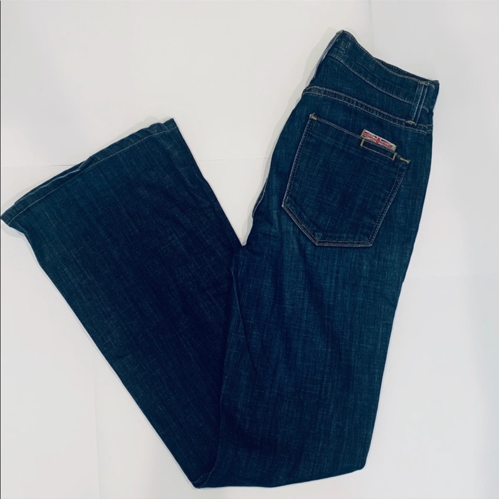 Hudson Vintage High Rise Flare Bottom Jeans Size 25